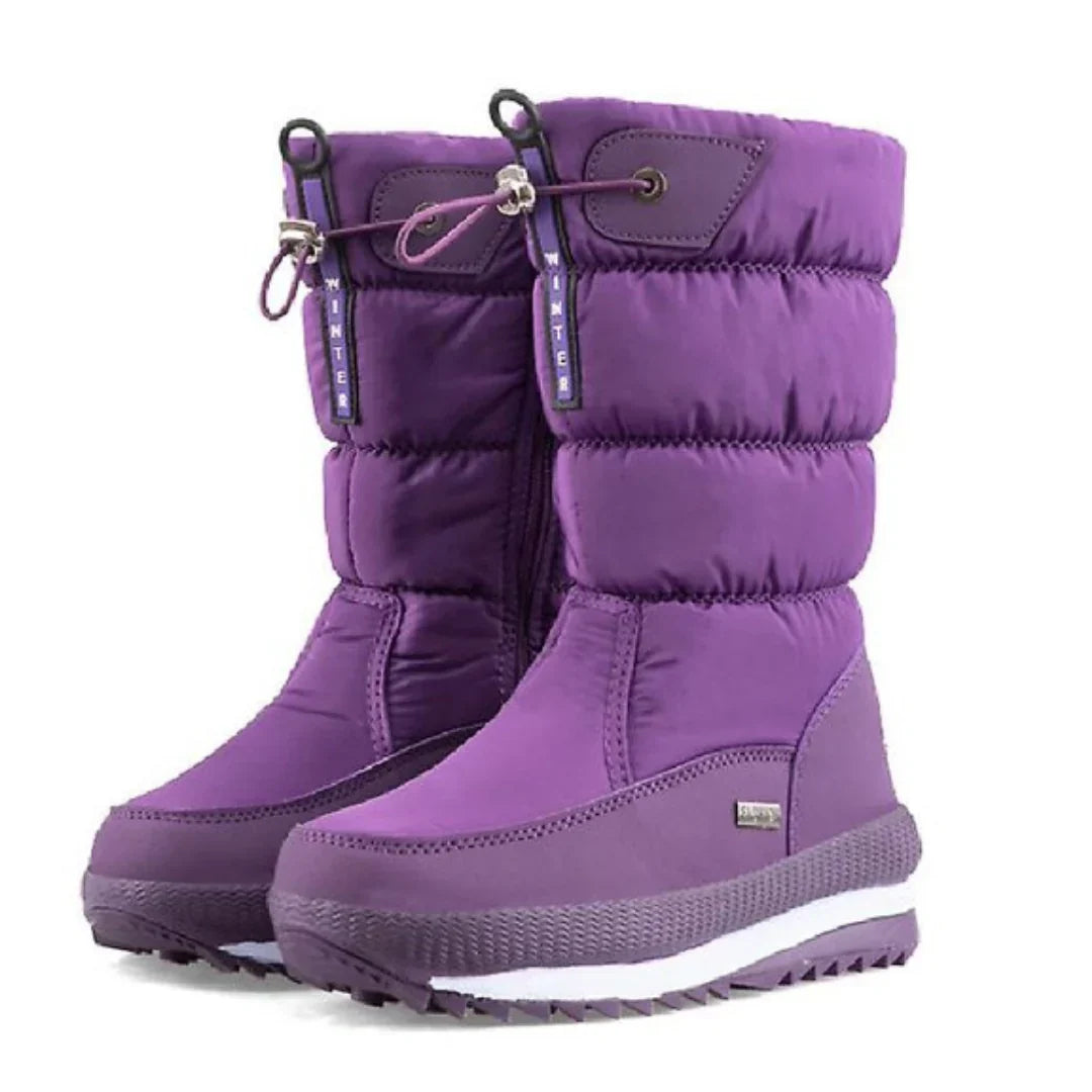 Bottes de Neige Femme Imperméables Fourrées - Violet