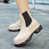 Bottes de pluie femme mi-mollet plateforme imperméables