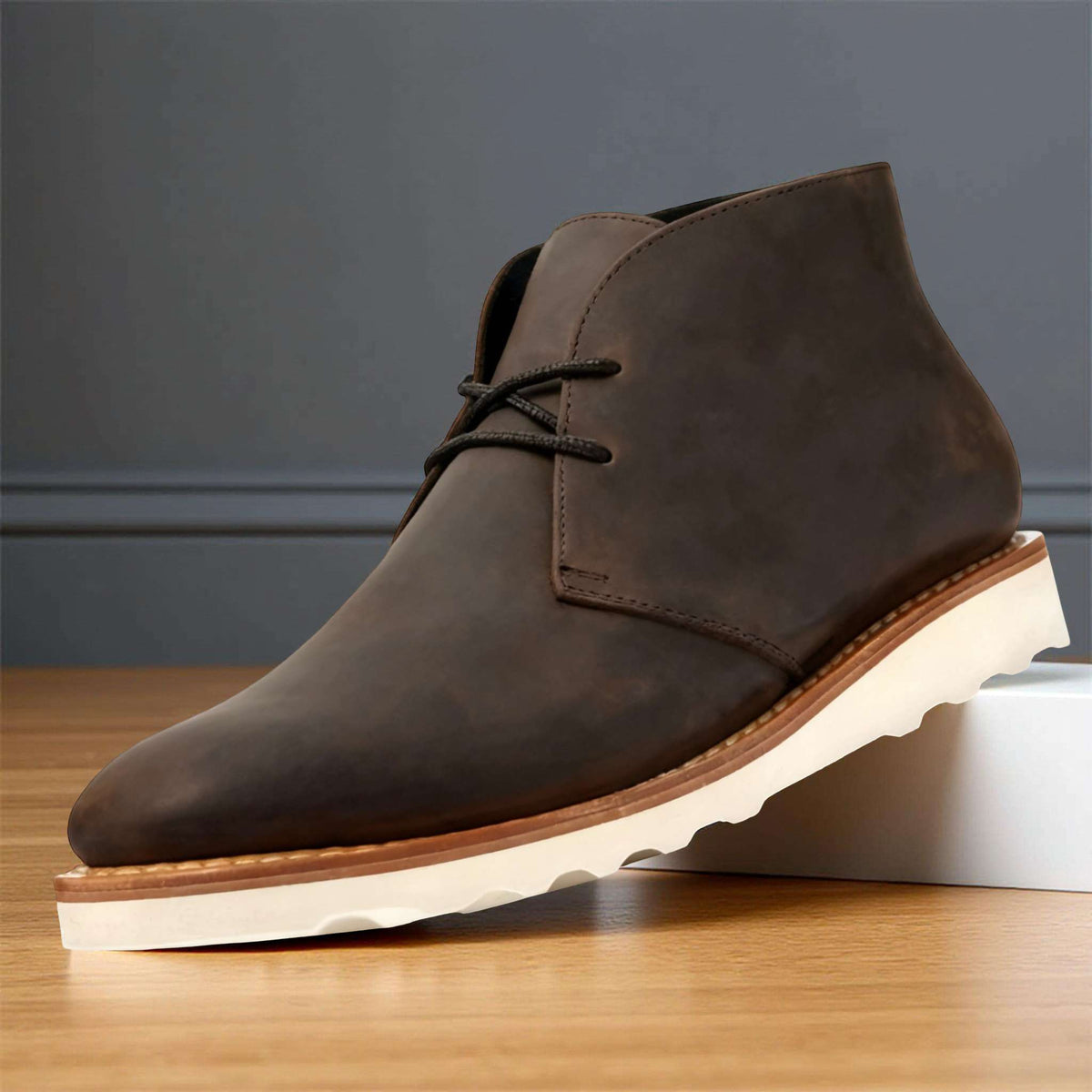 Adam - Bottines Chukka Cuir Confort