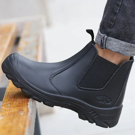 Bottines de sécurité orthopédiques en cuir