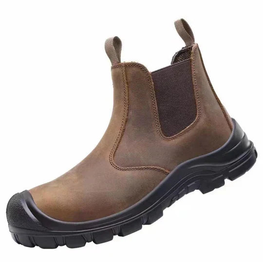 Bottines de sécurité orthopédiques en cuir