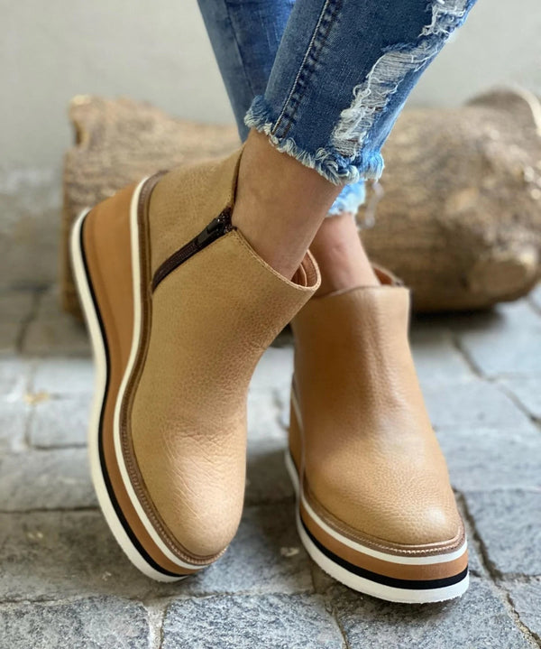 Bottines Femme Confort Légères Automne - Kaki