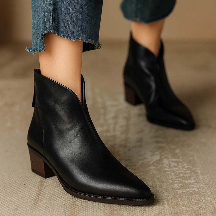 Bottines Femme Cuir Souple Confort