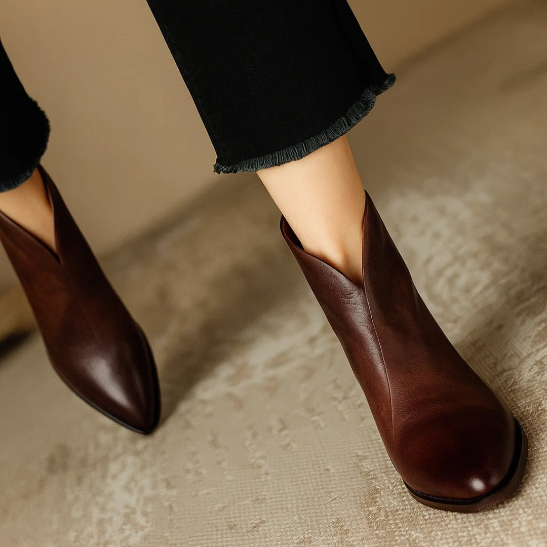 Bottines Femme Cuir Souple Confort