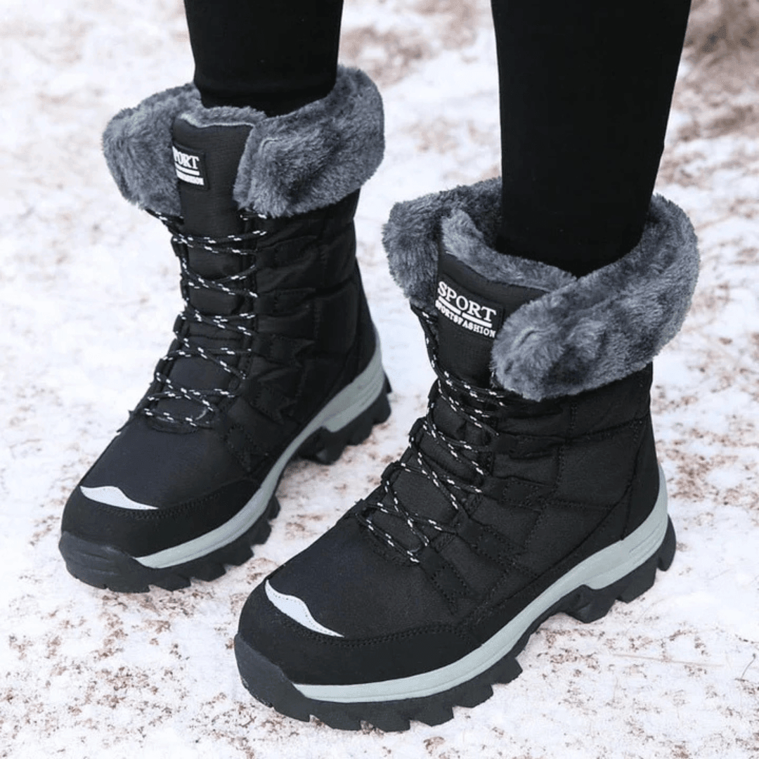 Gisèle - Bottines Fourrées Semelle Crantée