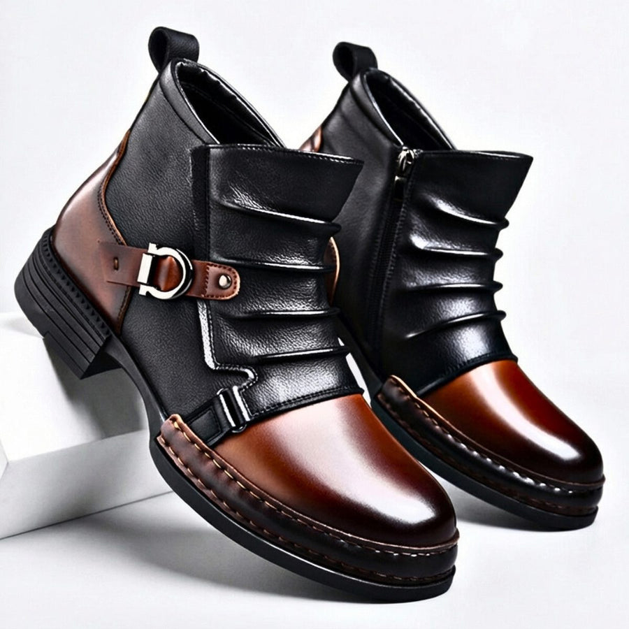 Alexandre - Bottines Boucle Zip Latéral