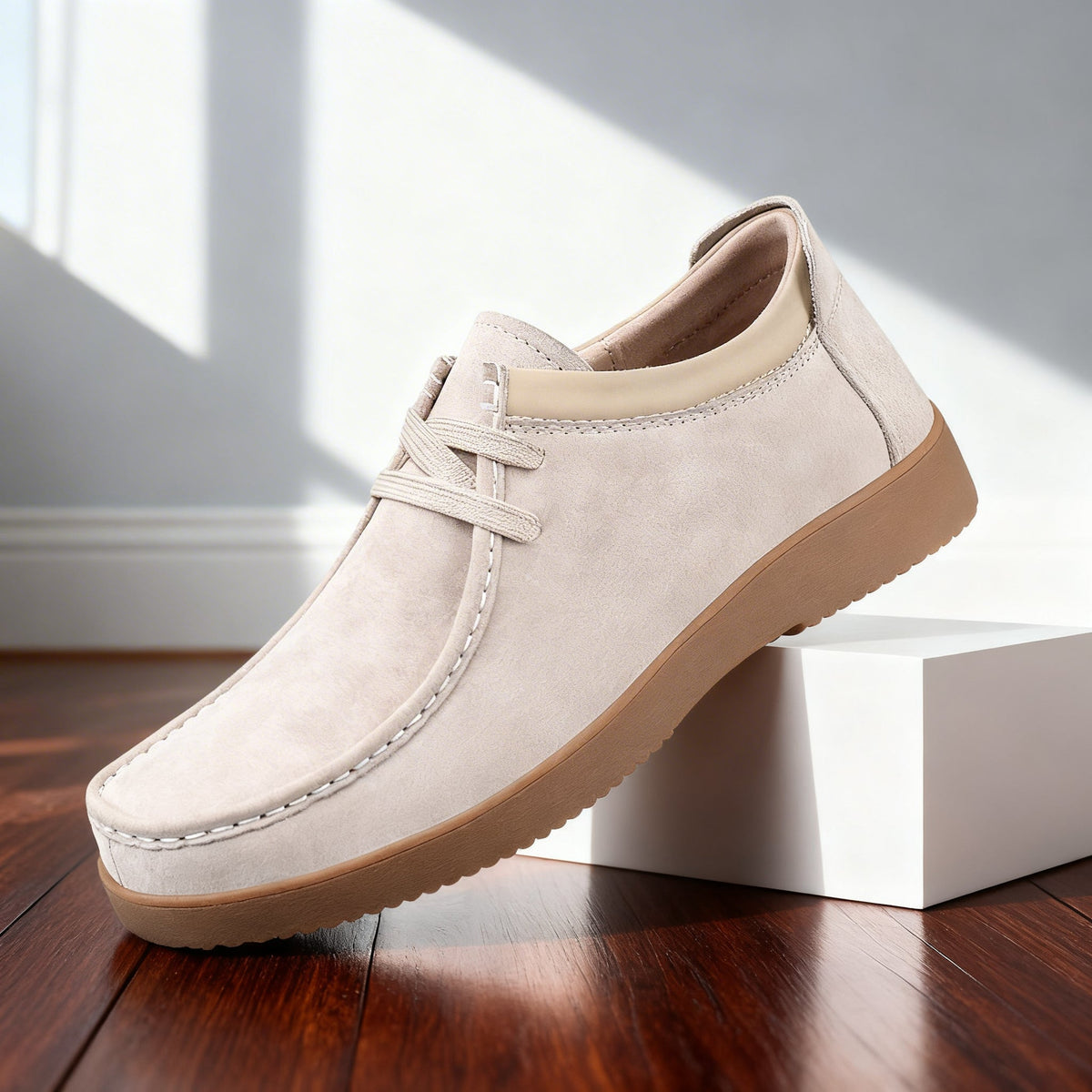 Bottines homme en cuir bout mocassin