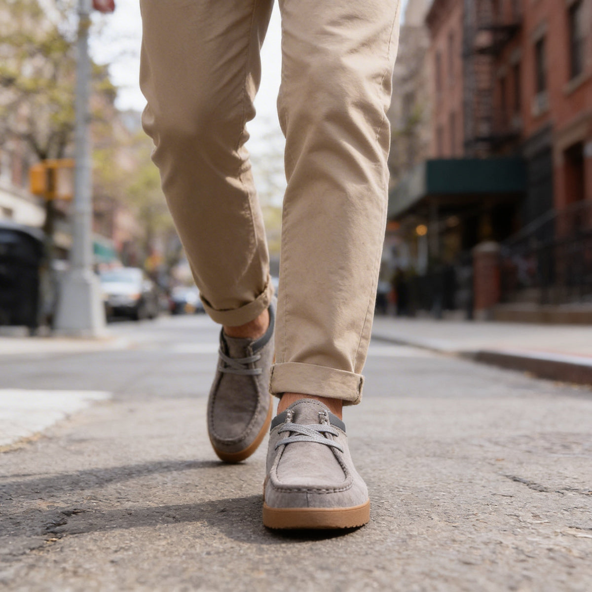 Bottines homme en cuir bout mocassin