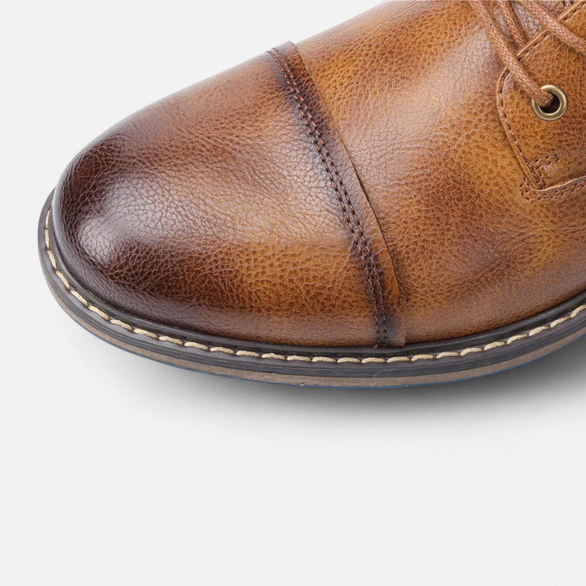 Bottines Homme Simili Cuir Légères Style Rétro