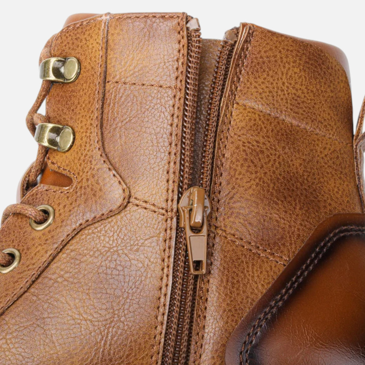 Bottines Homme Simili Cuir Légères Style Rétro