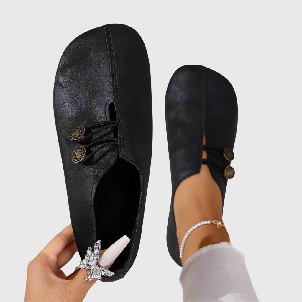 Bottines Lacets Suédine Femme Bout Rond - Noir