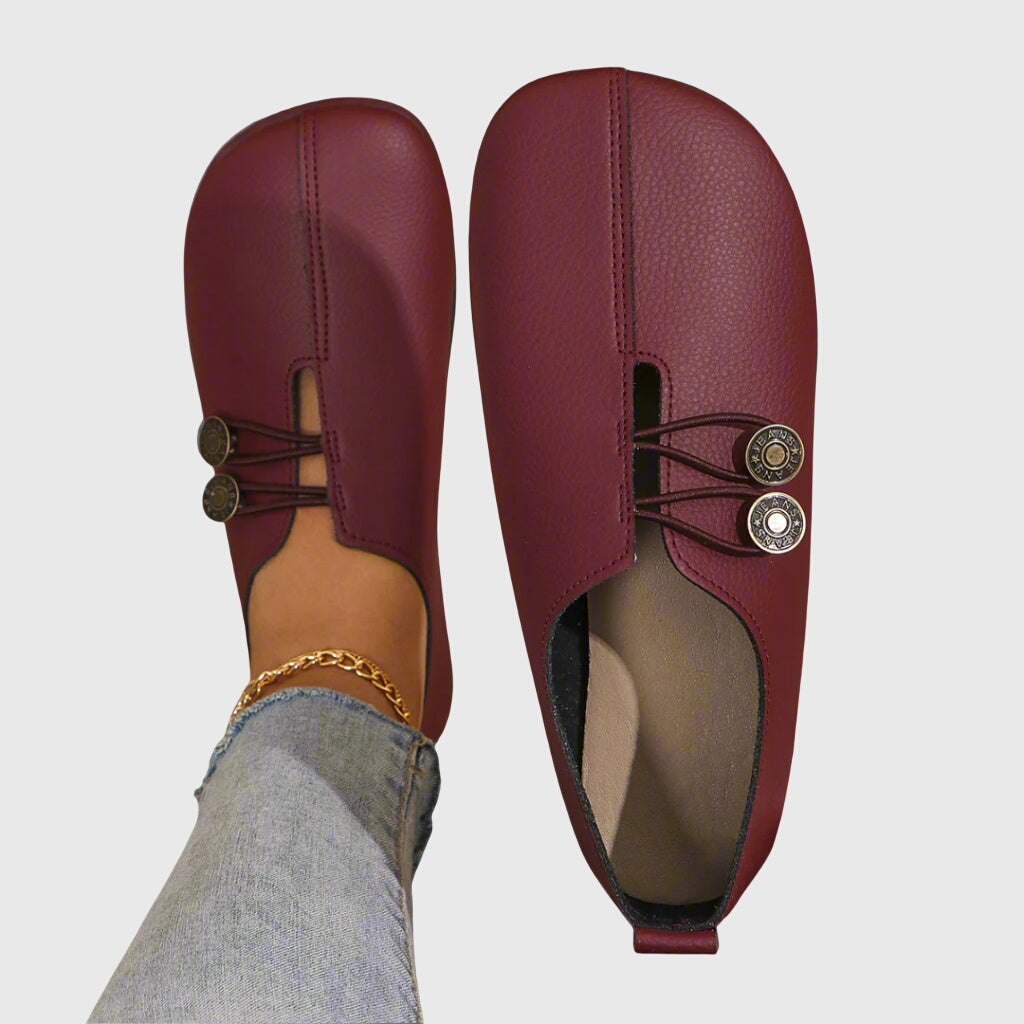 Bottines Lacets Suédine Femme Bout Rond - Rouge