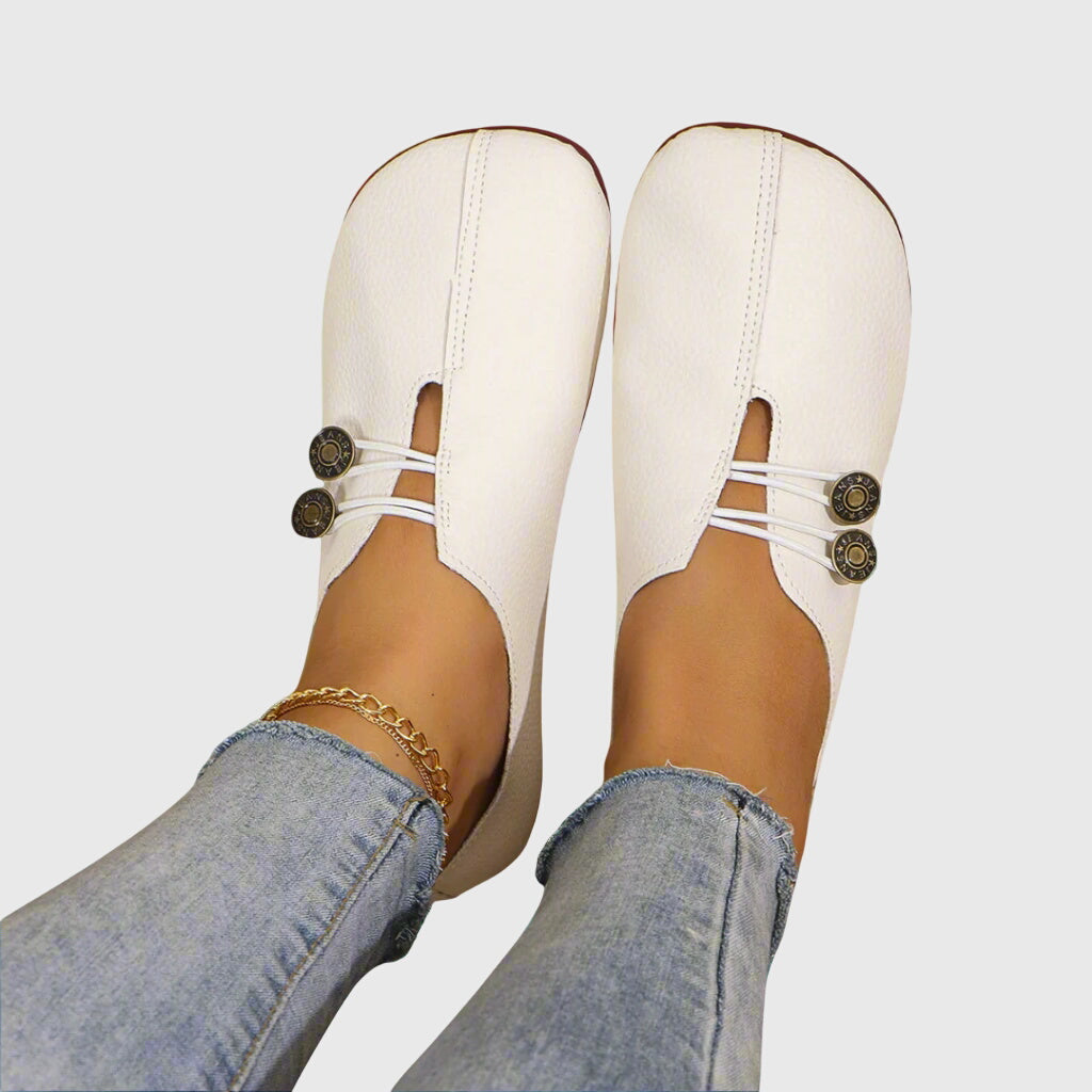 Bottines Lacets Suédine Femme Bout Rond - Blanc