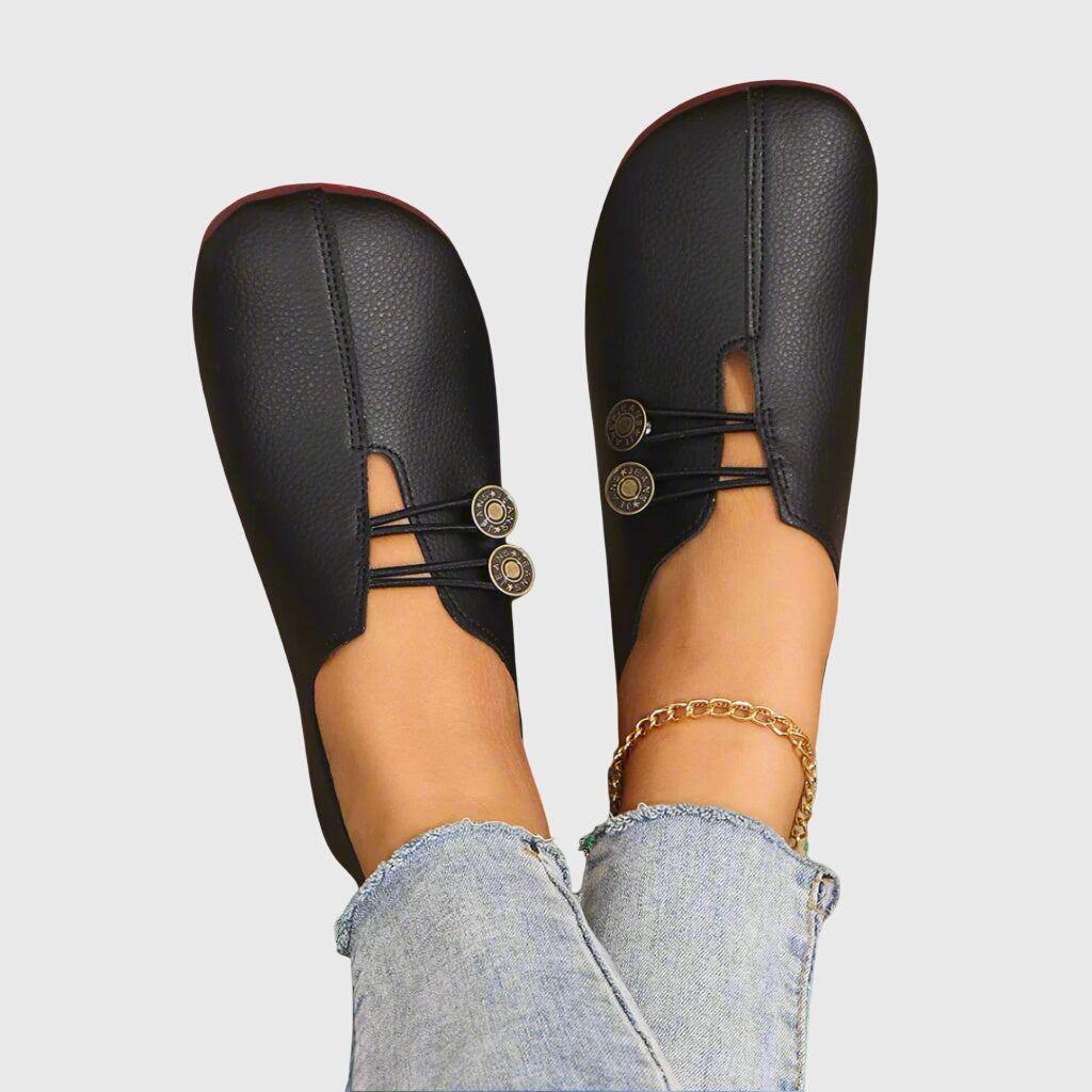Bottines Lacets Suédine Femme Bout Rond - Black 2