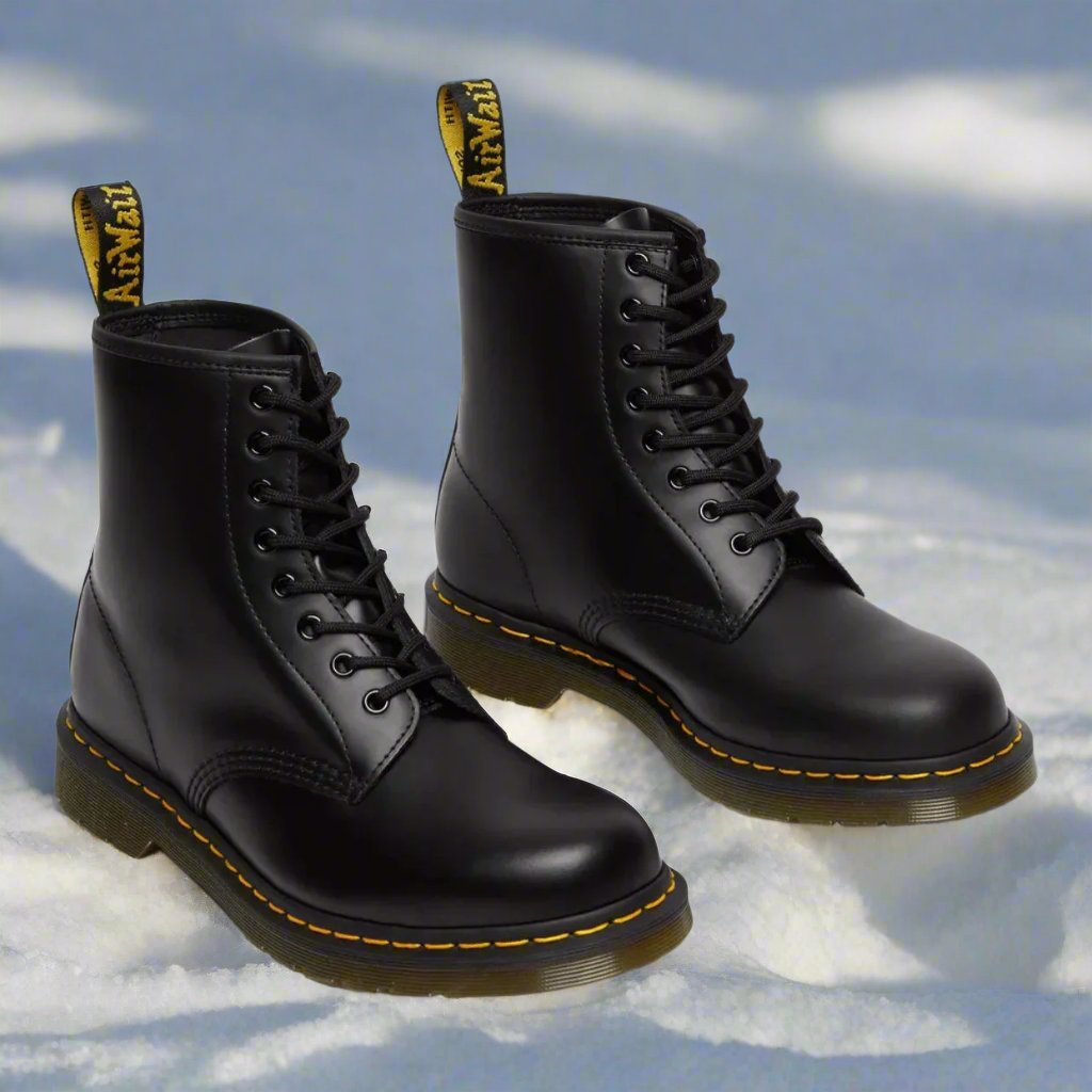 Bottines à lacets unisexe en similicuir