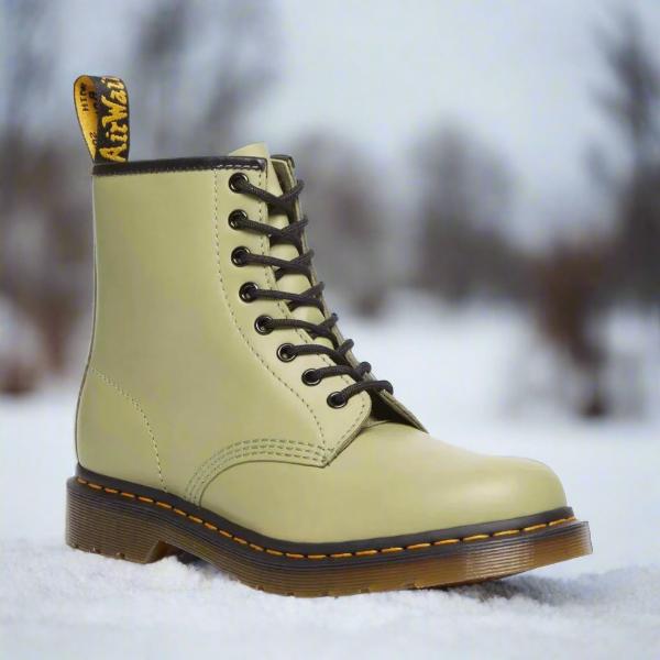 Bottines à lacets unisexe en similicuir - Beige