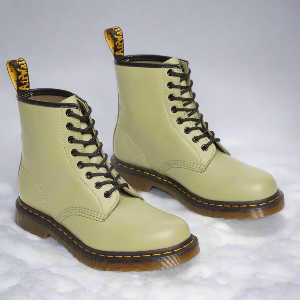 Bottines à lacets unisexe en similicuir