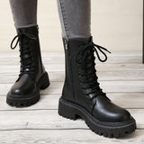 Bottines Militaires Femme à Lacets