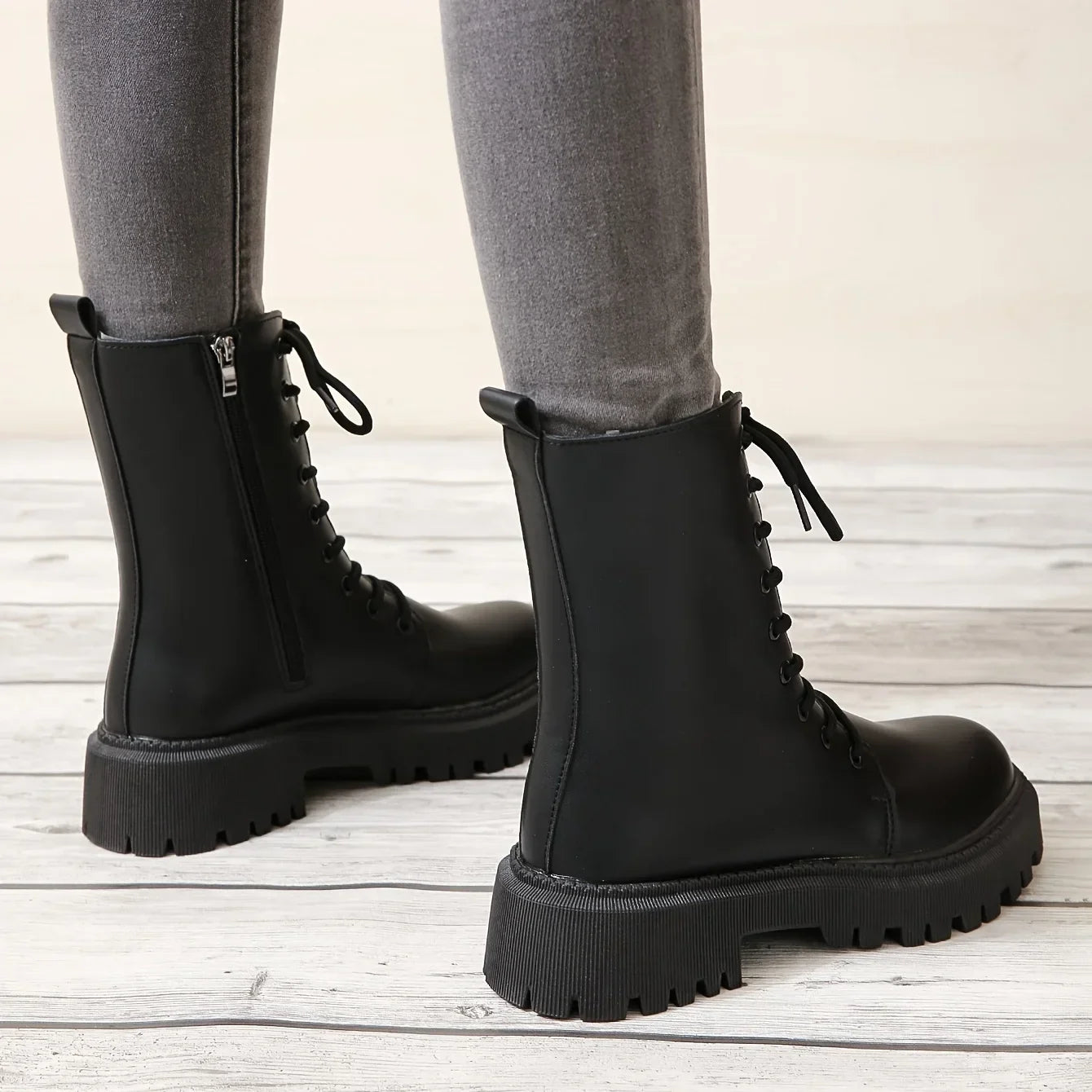Bottines Militaires Femme à Lacets