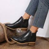 Bottines orthopédiques confort femme talon bloc