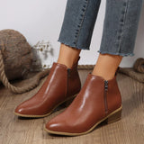 Bottines orthopédiques confort femme talon bloc