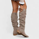 Bottines orthopédiques femme talon bas bout pointu