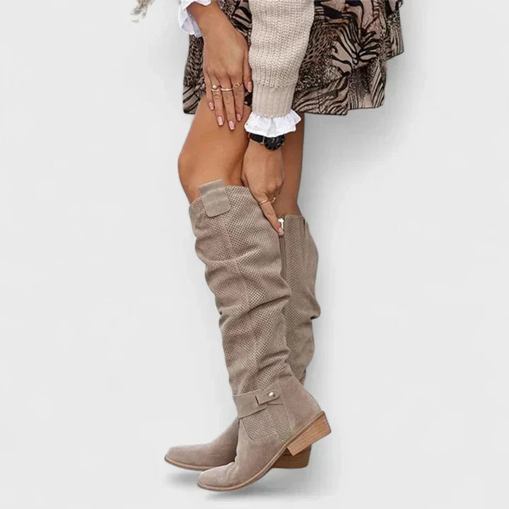Bottines orthopédiques femme talon bas bout pointu