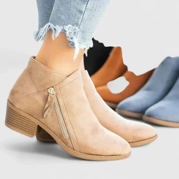 Bottines orthopédiques femme à talon