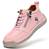 Bottines Plates Femme Rétro Bout Rond