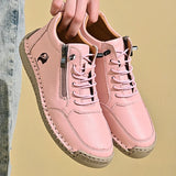 Bottines Plates Femme Rétro Bout Rond