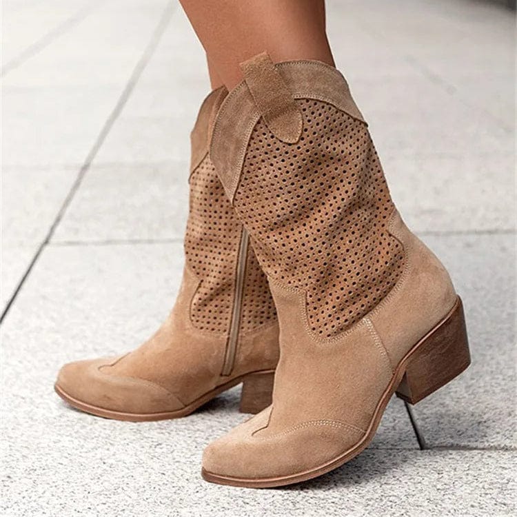 Héloïse - Bottines Santiag Talon Bloc