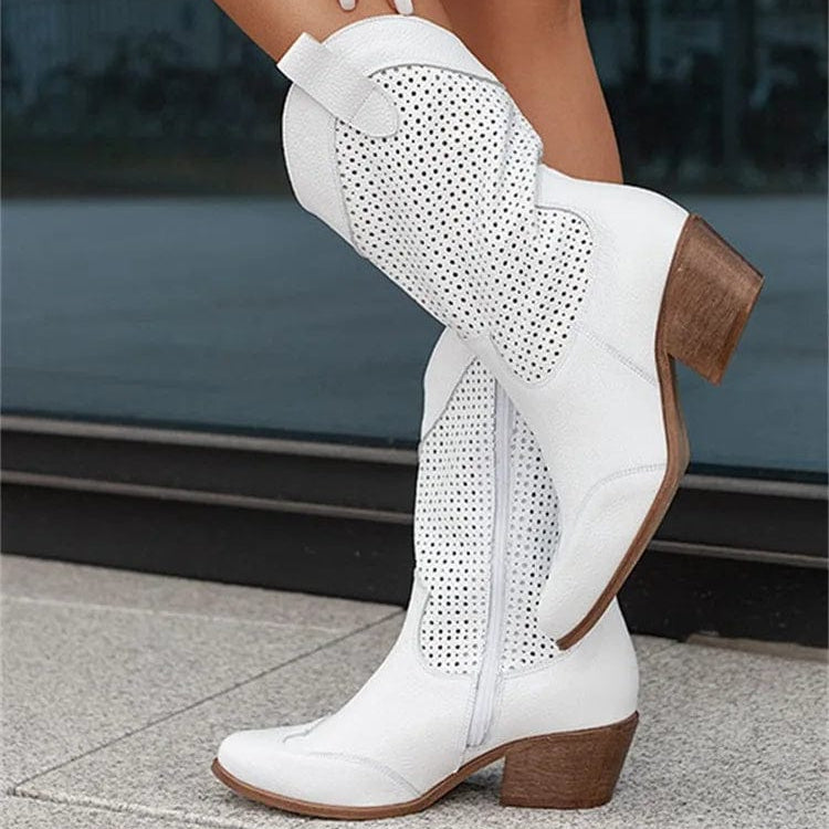 Héloïse - Bottines Santiag Talon Bloc