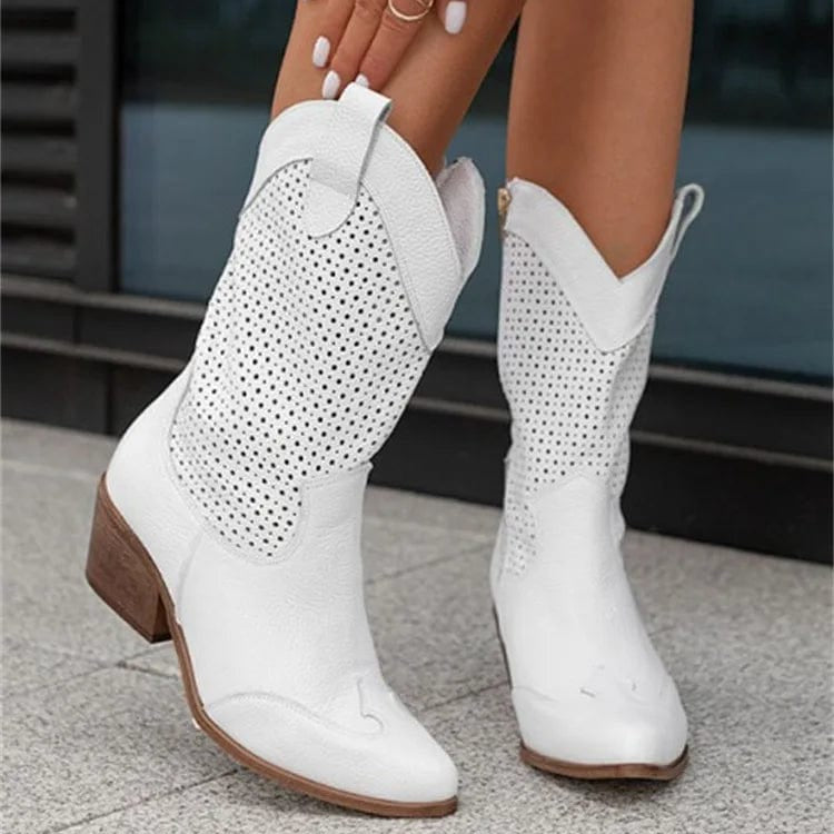 Héloïse - Bottines Santiag Talon Bloc