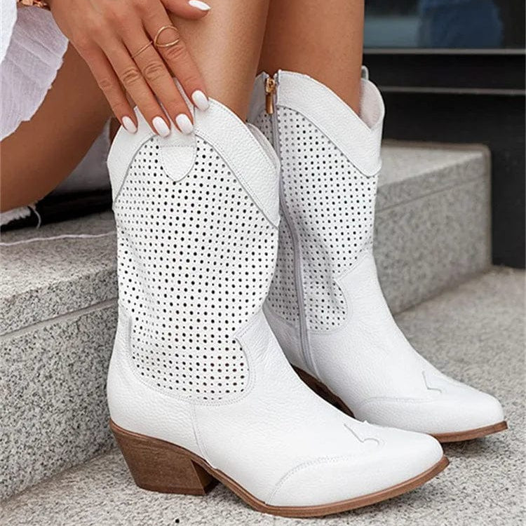Héloïse - Bottines Santiag Talon Bloc