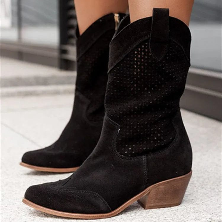 Héloïse - Bottines Santiag Talon Bloc
