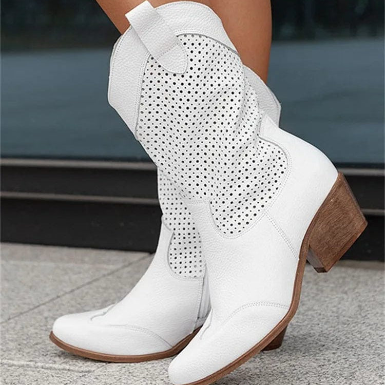 Héloïse - Bottines Santiag Talon Bloc