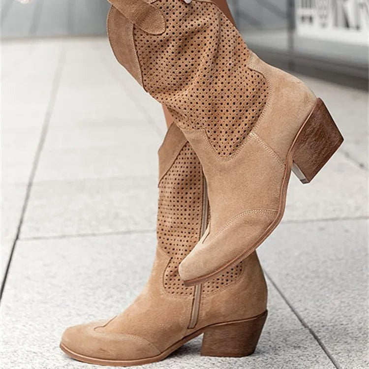 Héloïse - Bottines Santiag Talon Bloc