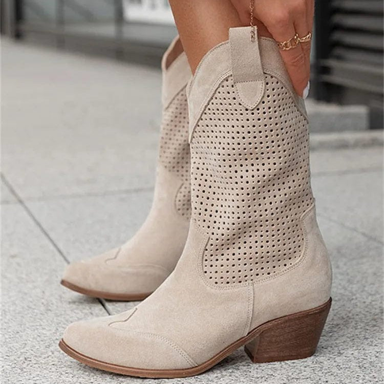 Héloïse - Bottines Santiag Talon Bloc