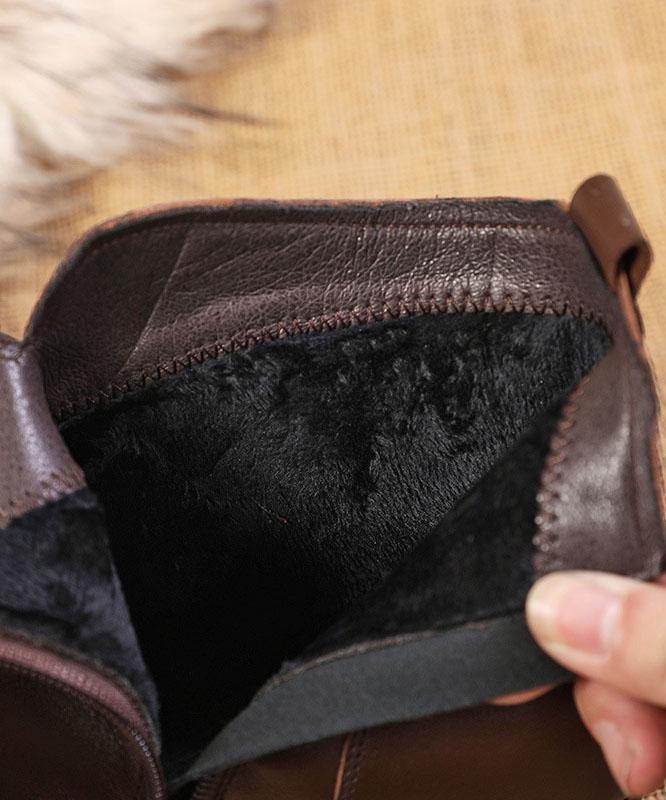 Bottines talon bloc détail feuille femme