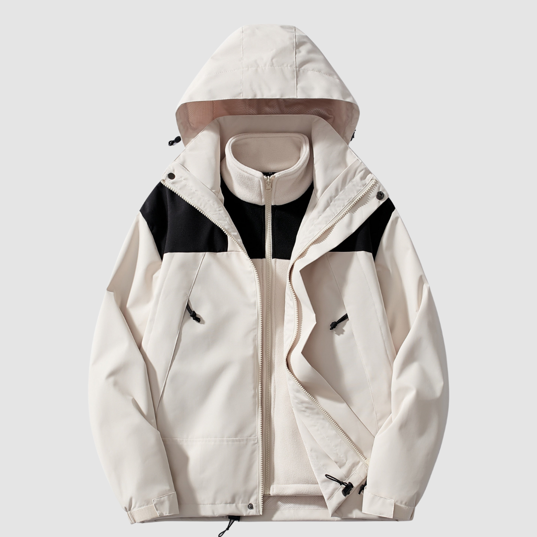 Brune - Veste 3-en-1 Polaire Hiver