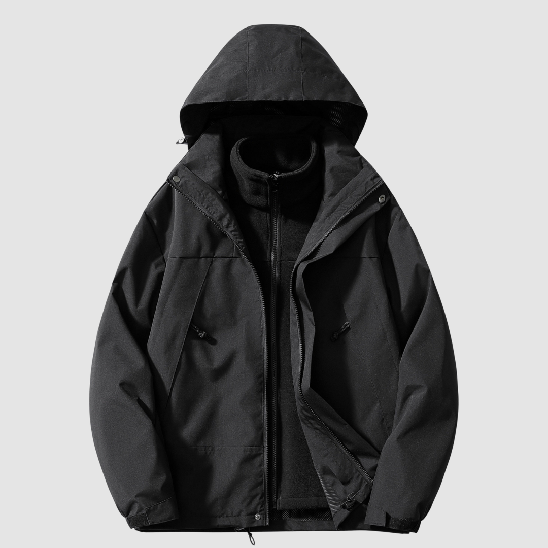 Brune - Veste 3-en-1 Polaire Hiver