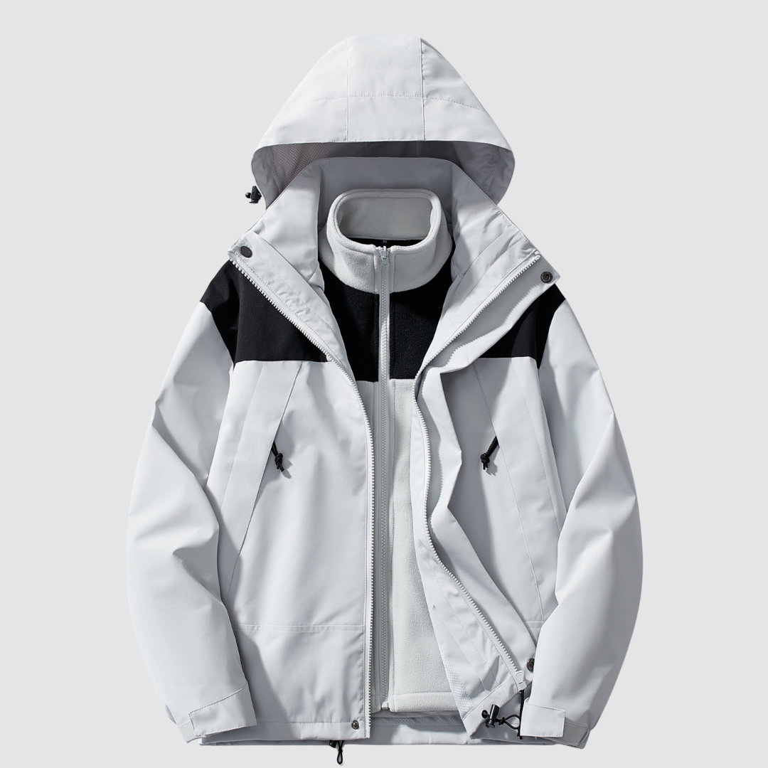 Brune - Veste 3-en-1 Polaire Hiver