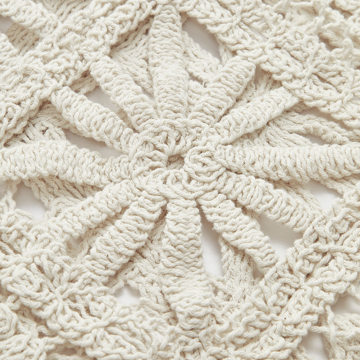 Cardigan boutonné motif crochet femme