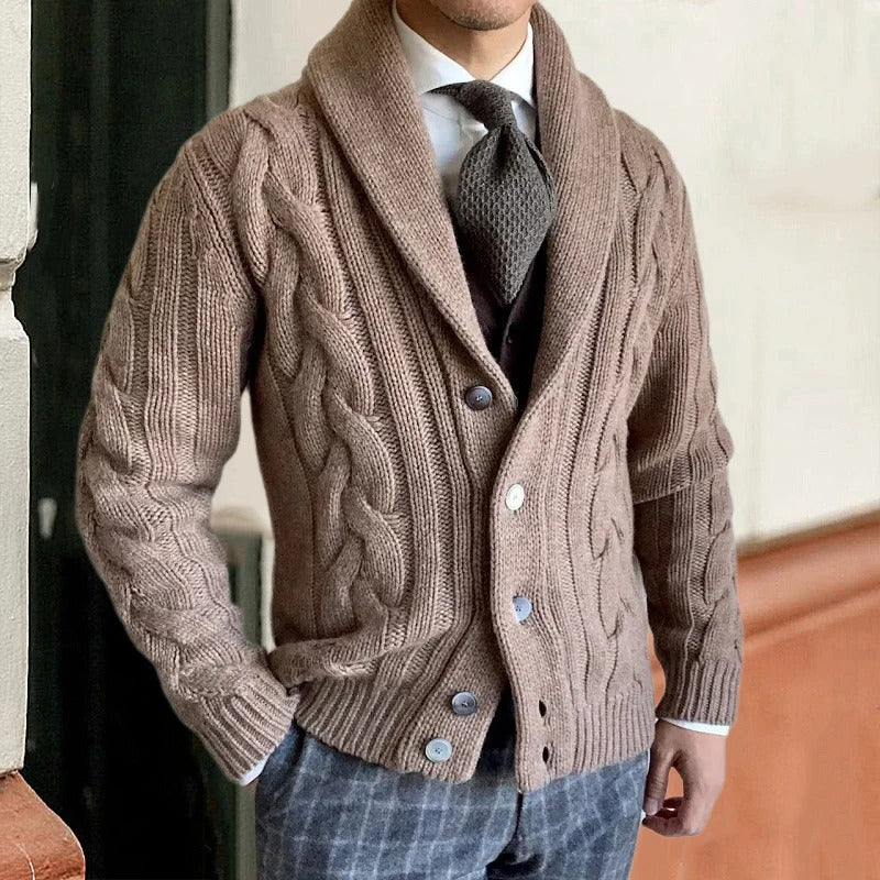 Marc - Cardigan Maille Chaude Tricot