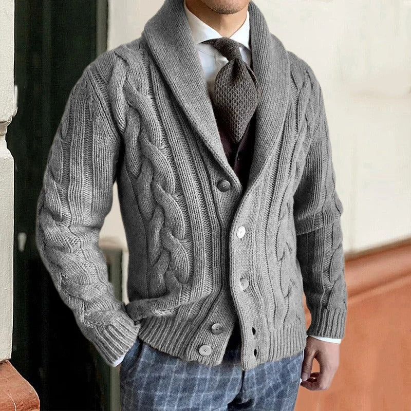 Marc - Cardigan Maille Chaude Tricot