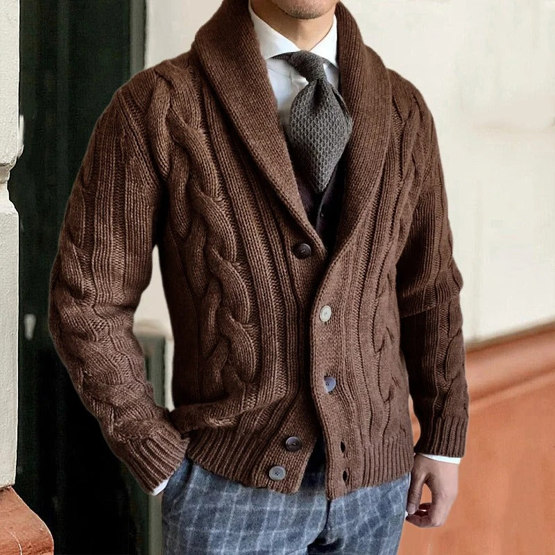 Marc - Cardigan Maille Chaude Tricot