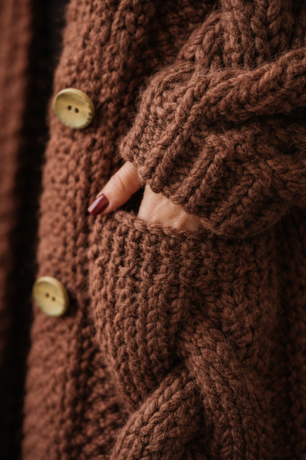 Cardigan long oversize femme maille torsadée