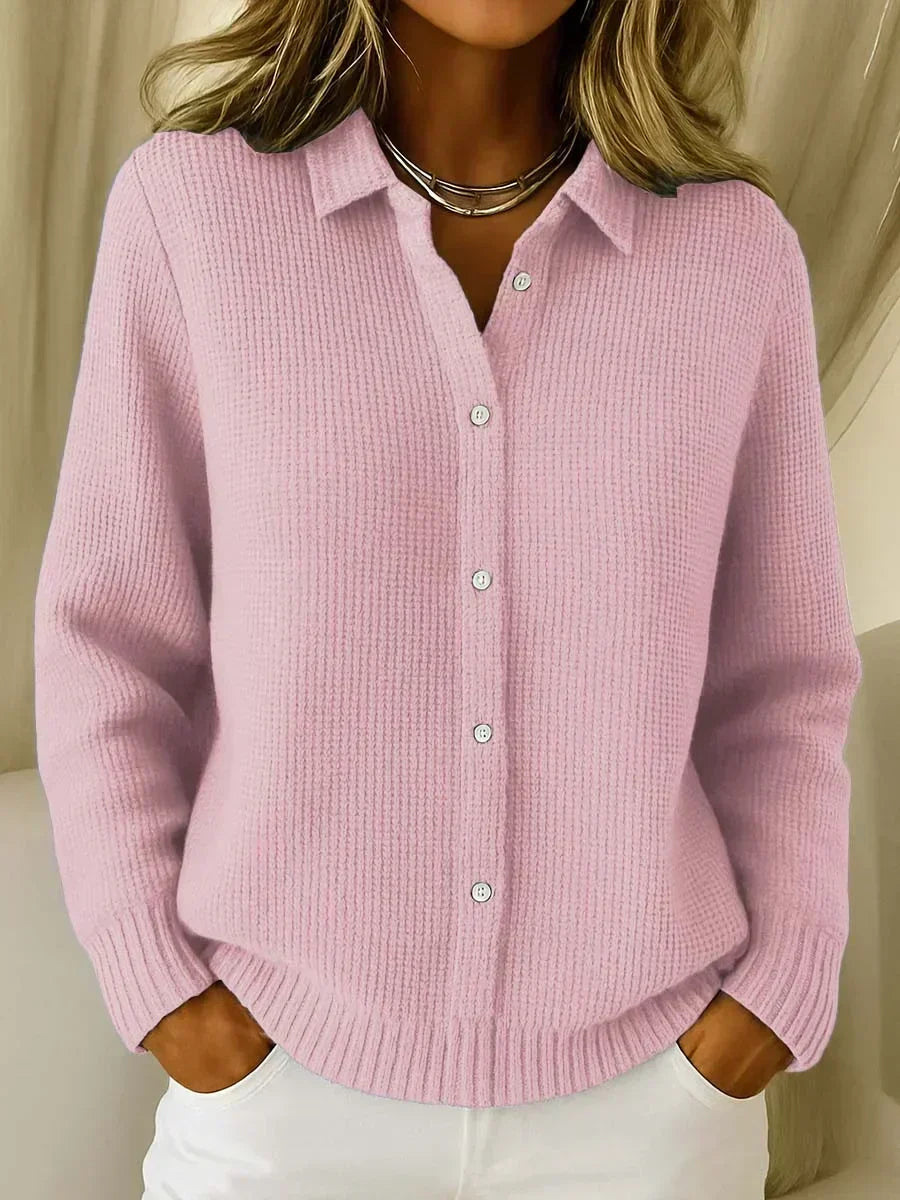 Ninon - Cardigan Maille Boutonné Décontracté
