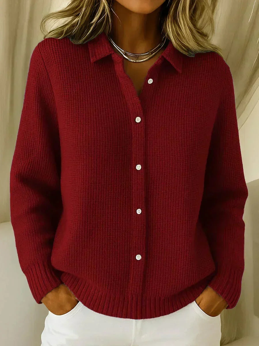 Ninon - Cardigan Maille Boutonné Décontracté