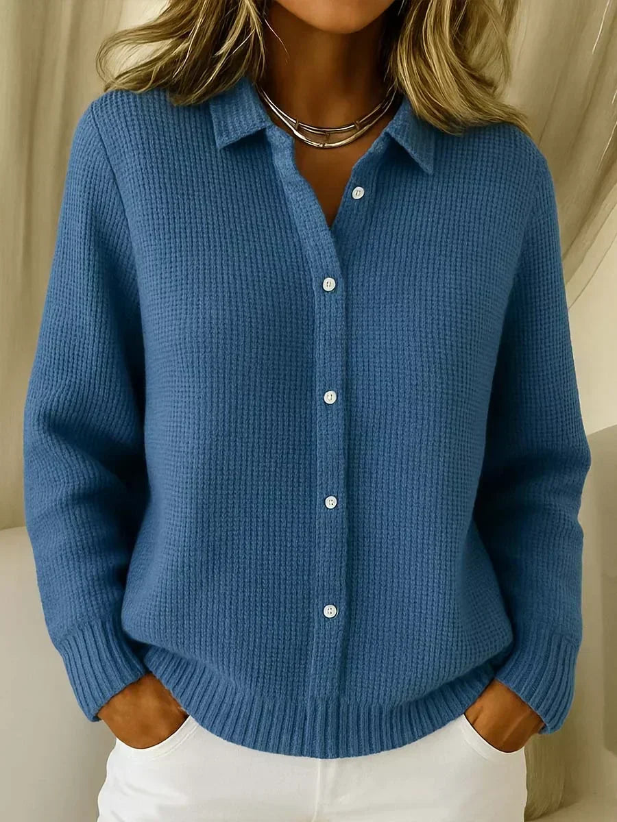Ninon - Cardigan Maille Boutonné Décontracté